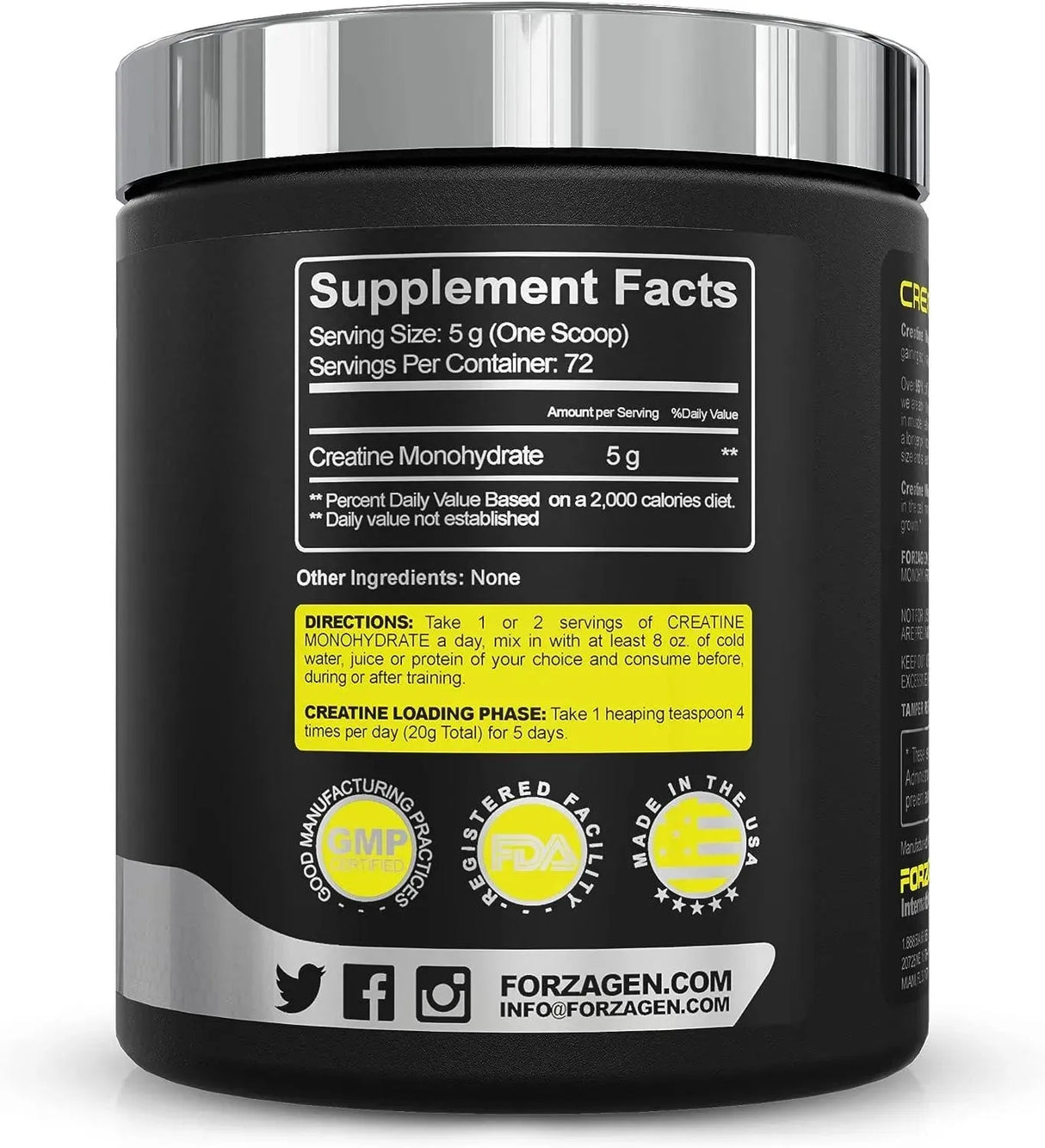 FORZAGEN - FORZAGEN Creatine Monohydrate Powder Unflavored 72 Servicios 360Gr. - The Red Vitamin MX - Suplementos Alimenticios - {{ shop.shopifyCountryName }}