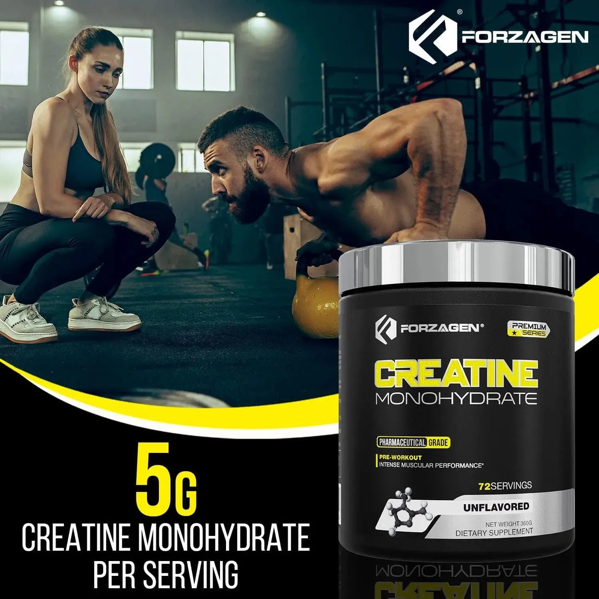 FORZAGEN - FORZAGEN Creatine Monohydrate Powder Unflavored 72 Servicios 360Gr. - The Red Vitamin MX - Suplementos Alimenticios - {{ shop.shopifyCountryName }}