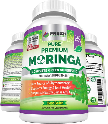 FRESH HEALTHCARE - FRESH HEALTHCARE Moringa Oleifera 180 Capsulas - The Red Vitamin MX - Suplementos Alimenticios - {{ shop.shopifyCountryName }}