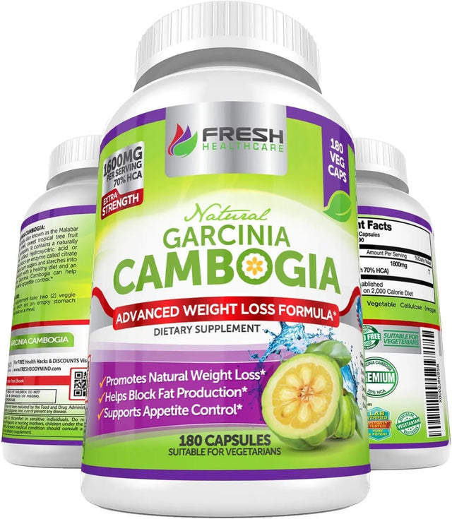 FRESH HEALTHCARE - Fresh Healthcare Pure Garcinia Cambogia Extract 180 Capsulas - The Red Vitamin MX - Suplementos Alimenticios - {{ shop.shopifyCountryName }}