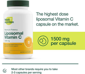 FRESH NUTRITION - Fresh Nutrition Liposomal Vitamin C 1500Mg. 90 Capsulas - The Red Vitamin MX - Suplementos Alimenticios - {{ shop.shopifyCountryName }}