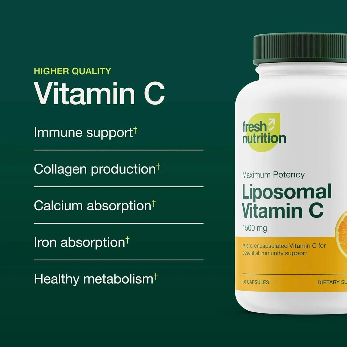 FRESH NUTRITION - Fresh Nutrition Liposomal Vitamin C 1500Mg. 90 Capsulas - The Red Vitamin MX - Suplementos Alimenticios - {{ shop.shopifyCountryName }}