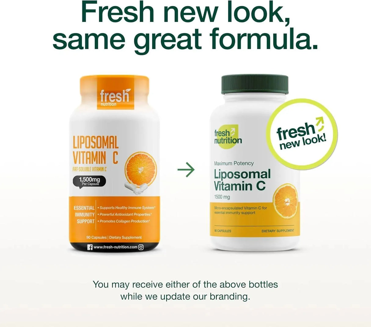 FRESH NUTRITION - Fresh Nutrition Liposomal Vitamin C 1500Mg. 90 Capsulas - The Red Vitamin MX - Suplementos Alimenticios - {{ shop.shopifyCountryName }}