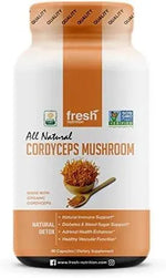 FRESH NUTRITION - Fresh Nutrition Organic Cordyceps Mushrooms 1500Mg. 90 Capsulas - The Red Vitamin MX - Suplementos Alimenticios - {{ shop.shopifyCountryName }}