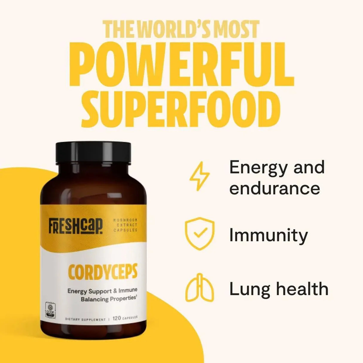 FRESHCAP - FreshCap Cordyceps 1000Mg. 120 Capsulas - The Red Vitamin MX - Suplementos Alimenticios - {{ shop.shopifyCountryName }}