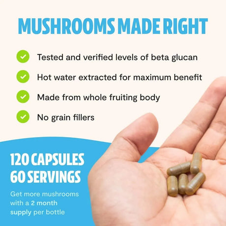 FRESHCAP - FreshCap Turkey Tail Mushroom 120 Capsulas - The Red Vitamin MX - Suplementos Alimenticios - {{ shop.shopifyCountryName }}
