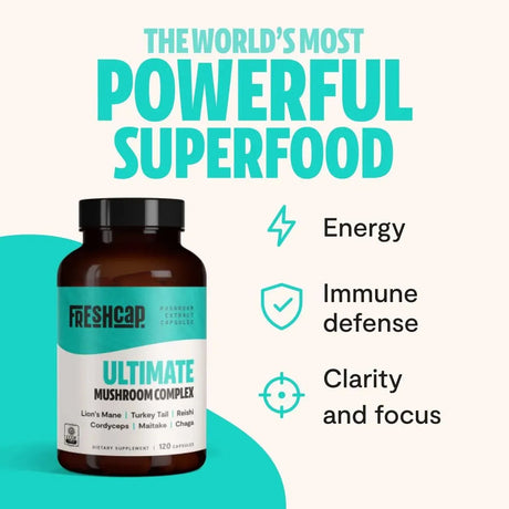 FRESHCAP - FreshCap Ultimate Mushroom Complex - The Red Vitamin MX - Suplementos Alimenticios - {{ shop.shopifyCountryName }}