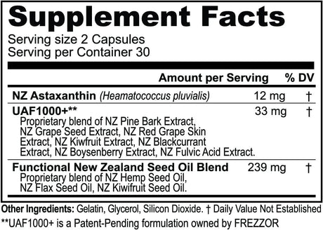 FREZZOR - FREZZOR Astaxanthin Black 12Mg. 60 Capsulas - The Red Vitamin MX - Suplementos Alimenticios - {{ shop.shopifyCountryName }}