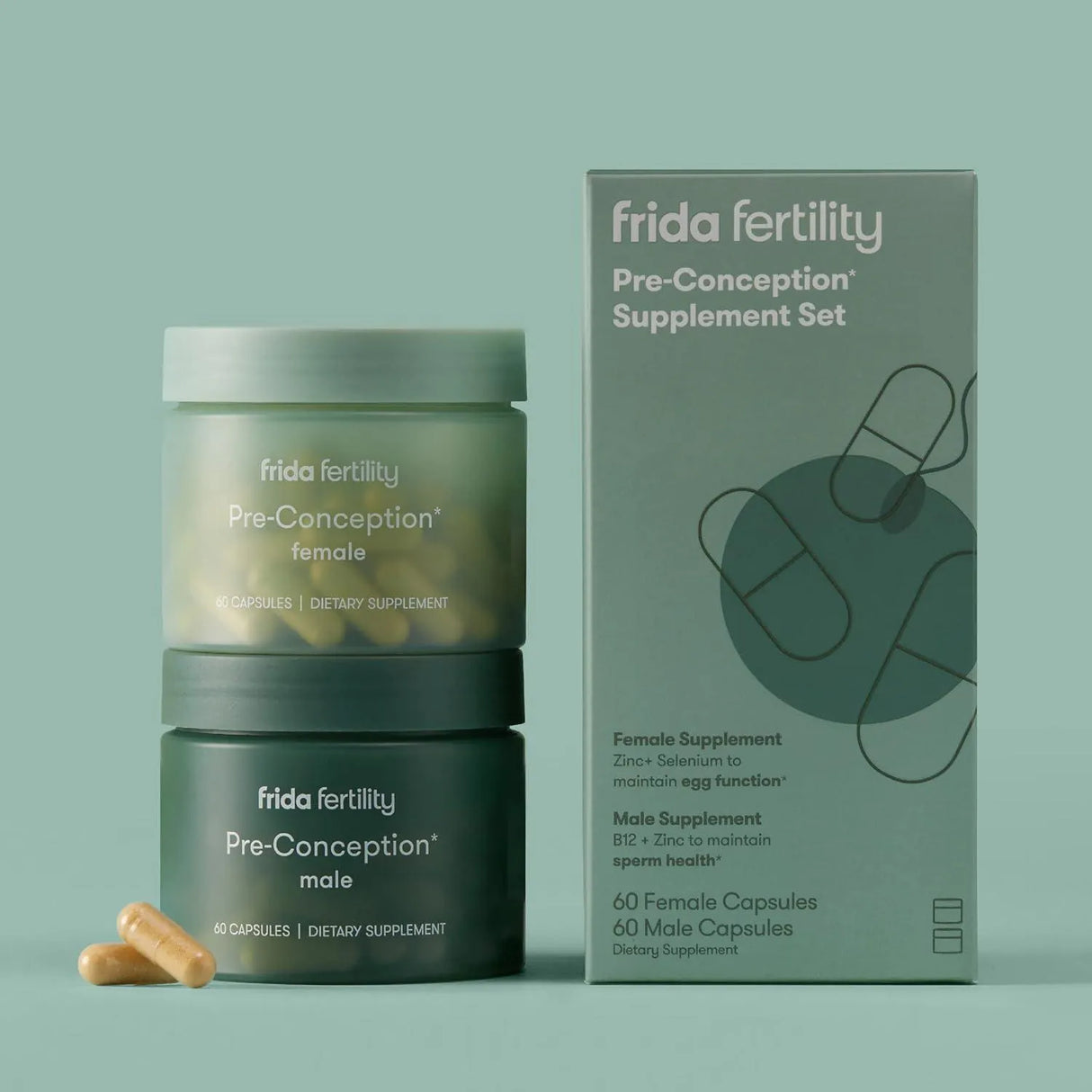 FRIDA FERTILITY - Frida Fertility Pre-Conception Supplement Set - The Red Vitamin MX - Suplementos Alimenticios - {{ shop.shopifyCountryName }}