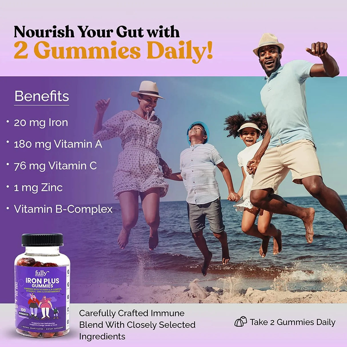 FULLY NUTRITION - Fully Nutrition Iron Gummies Supplement 100 Gomitas - The Red Vitamin MX - Suplementos Alimenticios - {{ shop.shopifyCountryName }}