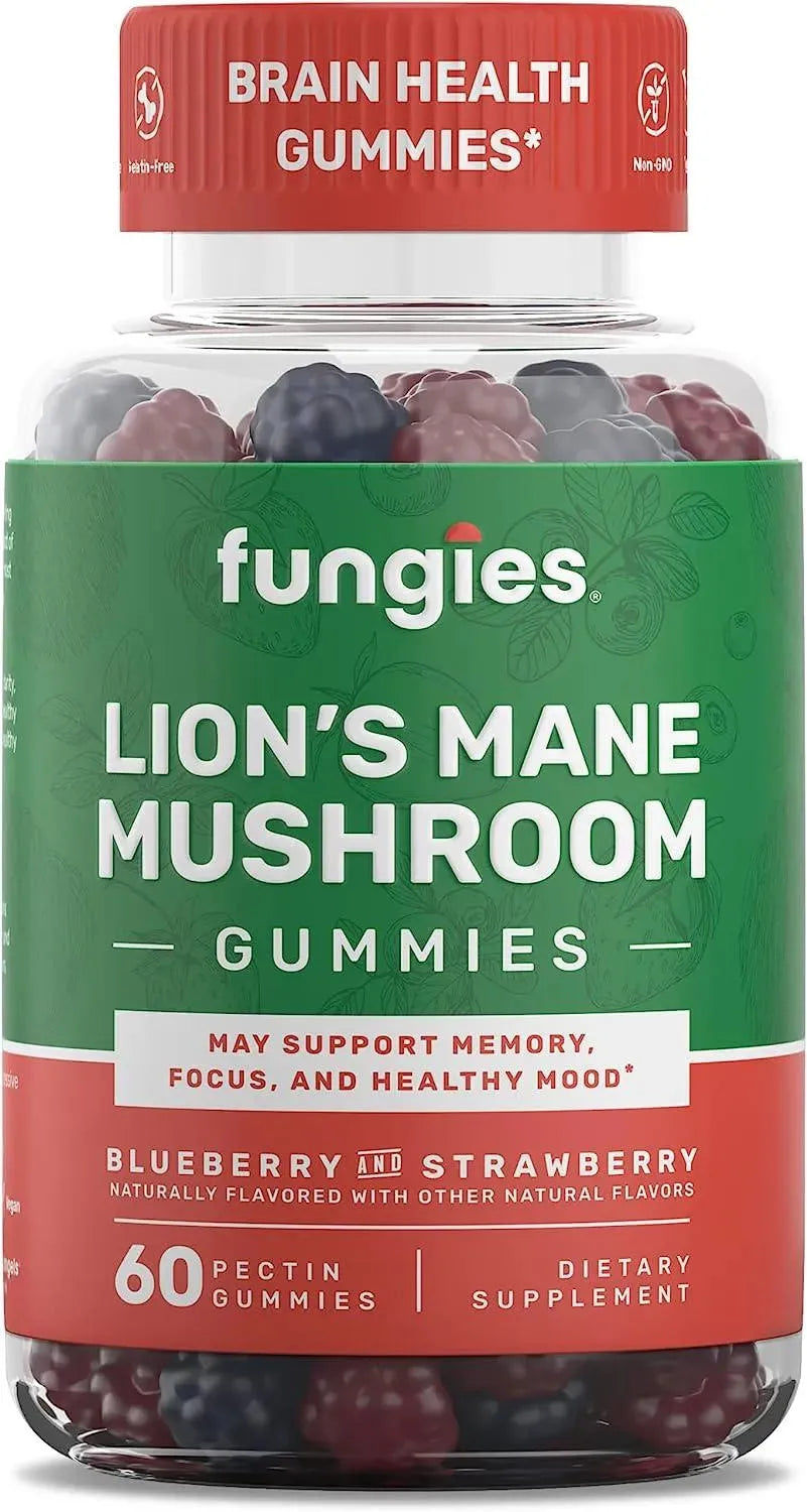 FUNGIES - Fungies Lion's Mane Mushroom Brain Health Gummies 60 Gomitas - The Red Vitamin MX - Suplementos Alimenticios - {{ shop.shopifyCountryName }}