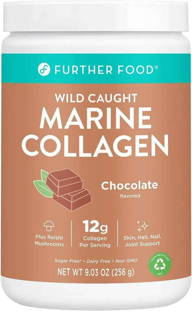 FURTHER FOOD - Further Food Chocolate Marine Collagen Peptides Powder 256Gr. - The Red Vitamin MX - Suplementos Alimenticios - {{ shop.shopifyCountryName }}