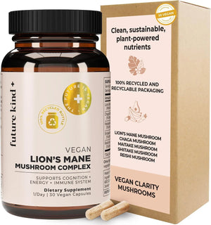 FUTURE KIND - Future Kind Vegan Lion's Mane Mushroom Complex 30 Capsulas - The Red Vitamin MX - Suplementos Alimenticios - {{ shop.shopifyCountryName }}