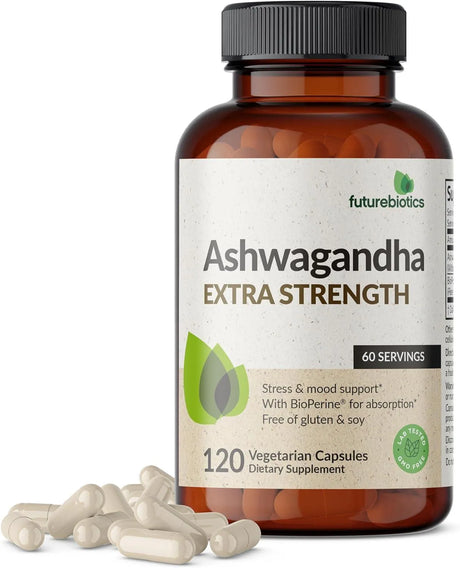 FUTUREBIOTICS - Futurebiotics Ashwagandha Extra Strength 3000Mg. - The Red Vitamin MX - Suplementos Alimenticios - {{ shop.shopifyCountryName }}