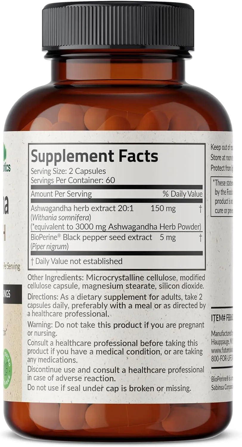 FUTUREBIOTICS - Futurebiotics Ashwagandha Extra Strength 3000Mg. - The Red Vitamin MX - Suplementos Alimenticios - {{ shop.shopifyCountryName }}