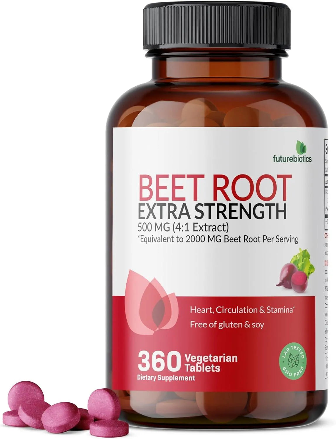 FUTUREBIOTICS - Futurebiotics Beet Root Extra Strength 2000Mg. 360 Tabletas - The Red Vitamin MX - Suplementos Alimenticios - {{ shop.shopifyCountryName }}