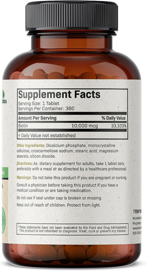 FUTUREBIOTICS - Futurebiotics Biotin 5000 MCG 360 Tabletas - The Red Vitamin MX - Suplementos Alimenticios - {{ shop.shopifyCountryName }}