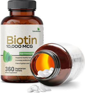 FUTUREBIOTICS - Futurebiotics Biotin 5000 MCG 360 Tabletas - The Red Vitamin MX - Suplementos Alimenticios - {{ shop.shopifyCountryName }}