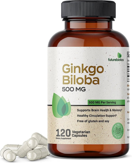 FUTUREBIOTICS - Futurebiotics Ginkgo Biloba 500Mg. 120 Capsulas - The Red Vitamin MX - Suplementos Alimenticios - {{ shop.shopifyCountryName }}