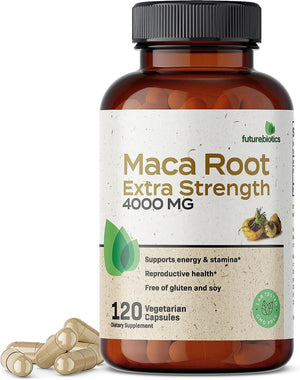 FUTUREBIOTICS - Futurebiotics Maca Root Extra Strength 4000Mg. 120 Capsulas - The Red Vitamin MX - Suplementos Alimenticios - {{ shop.shopifyCountryName }}