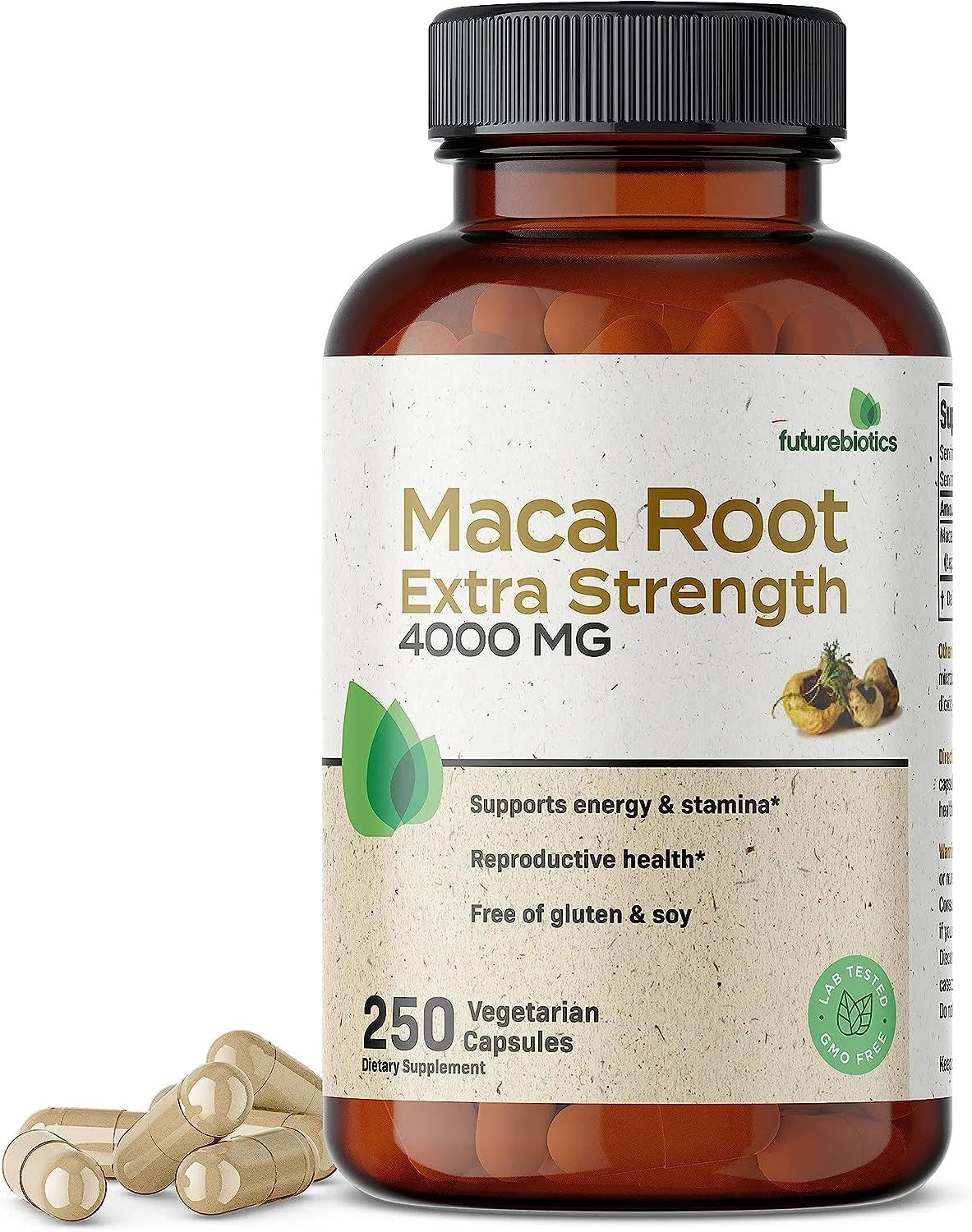 FUTUREBIOTICS - Futurebiotics Maca Root Extra Strength 4000Mg. 250 Capsulas - The Red Vitamin MX - Suplementos Alimenticios - {{ shop.shopifyCountryName }}