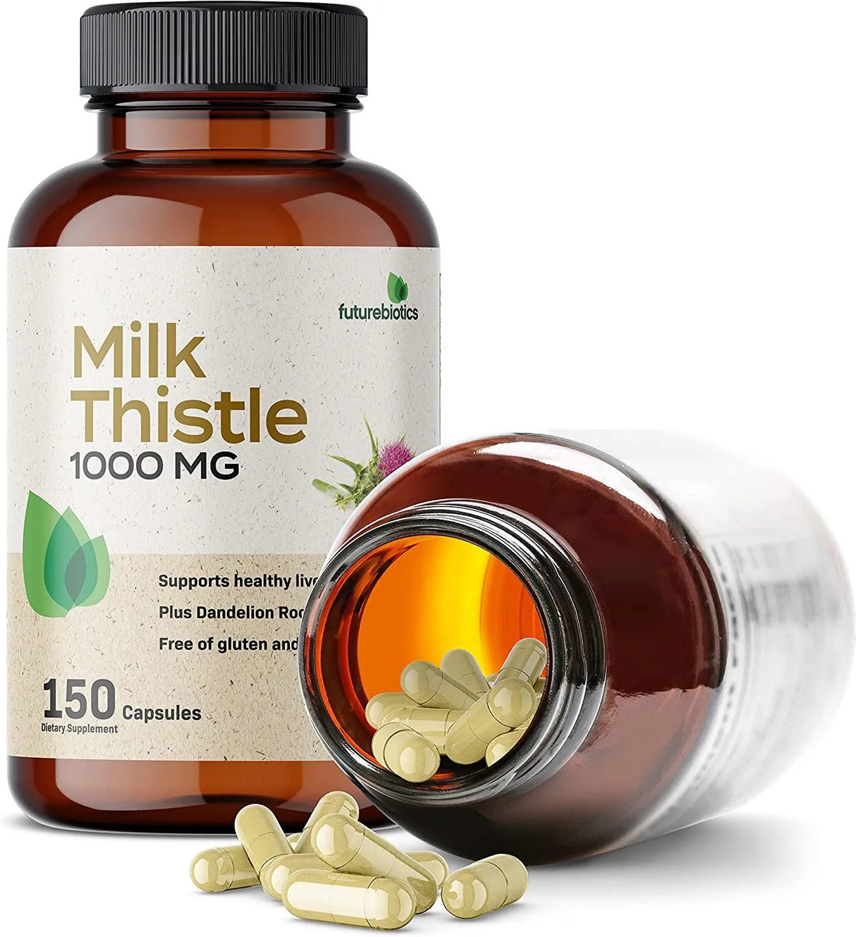 FUTUREBIOTICS - Futurebiotics Milk Thistle 1000Mg. 150 Capsulas - The Red Vitamin MX - Suplementos Alimenticios - {{ shop.shopifyCountryName }}