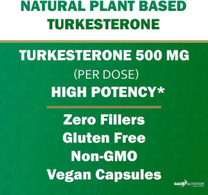 GADE NUTRITION - Gade Nutrition Turkesterone Supplement 500Mg. 120 Capsulas - The Red Vitamin MX - Suplementos Alimenticios - {{ shop.shopifyCountryName }}