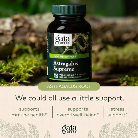 GAIA HERBS - Gaia Herbs Astragalus Supreme 120 Capsulas - The Red Vitamin MX - Suplementos Alimenticios - {{ shop.shopifyCountryName }}