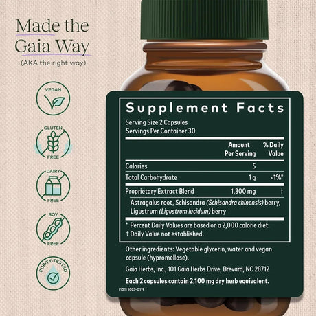 GAIA HERBS - Gaia Herbs Astragalus Supreme 60 Capsulas - The Red Vitamin MX - Suplementos Alimenticios - {{ shop.shopifyCountryName }}
