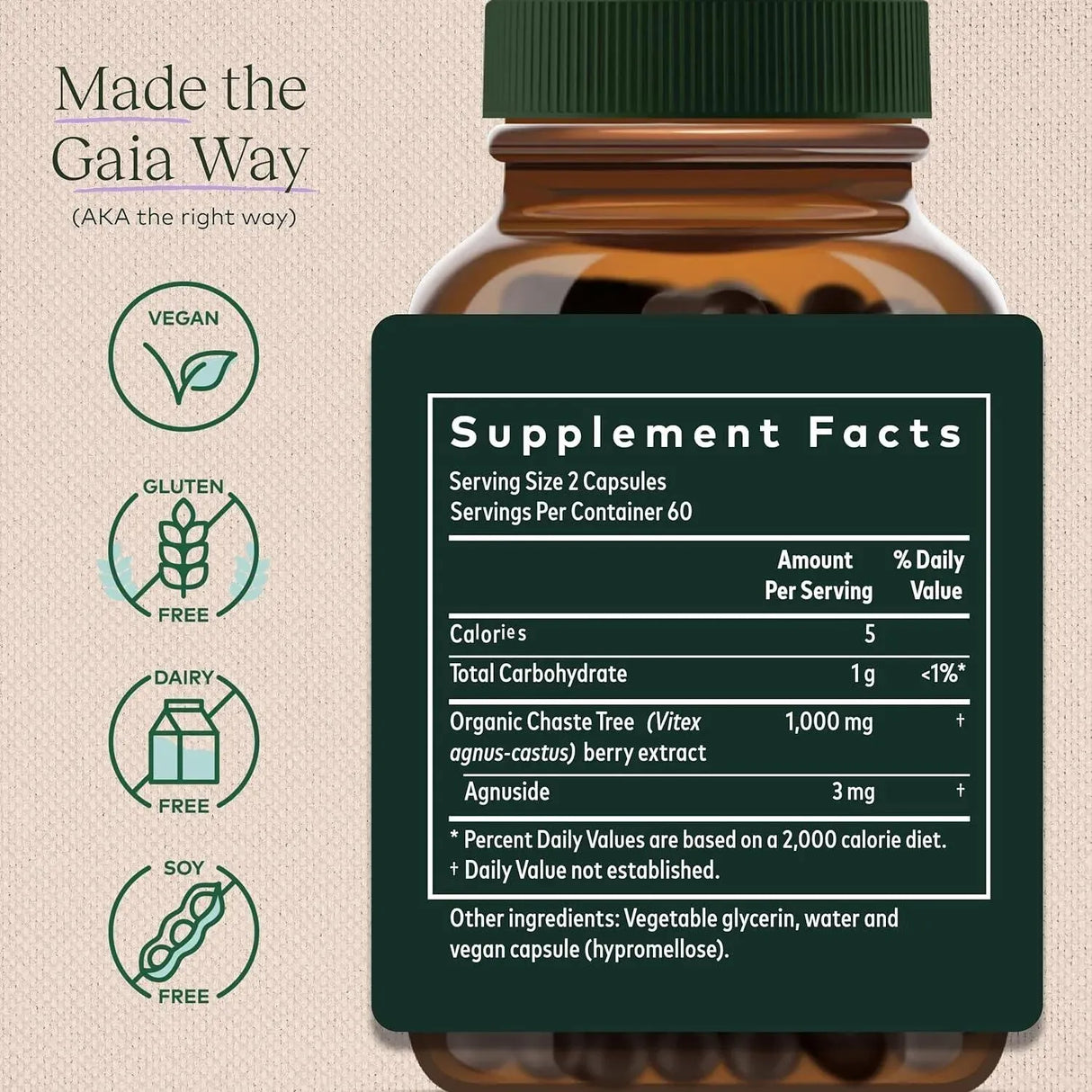 GAIA HERBS - Gaia Herbs Baya Casto Berry 120 Capsulas - The Red Vitamin MX - Suplementos Alimenticios - {{ shop.shopifyCountryName }}