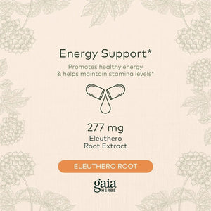 GAIA HERBS - Gaia Herbs Eleuthero Root 60 Capsulas - The Red Vitamin MX - Suplementos Alimenticios - {{ shop.shopifyCountryName }}