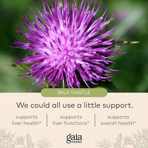 GAIA HERBS - Gaia Herbs Liver Health with Milk Thistle 60 Capsulas - The Red Vitamin MX - Suplementos Alimenticios - {{ shop.shopifyCountryName }}