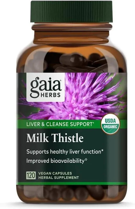 GAIA HERBS - Gaia Herbs Milk Thistle 120 Capsulas - The Red Vitamin MX - Suplementos Alimenticios - {{ shop.shopifyCountryName }}