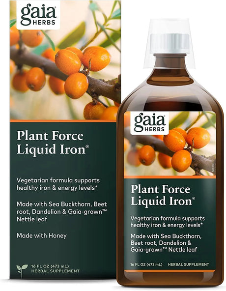 GAIA HERBS - Gaia Herbs Plant Force Liquid Iron 473Ml. - The Red Vitamin MX - Suplementos Alimenticios - {{ shop.shopifyCountryName }}