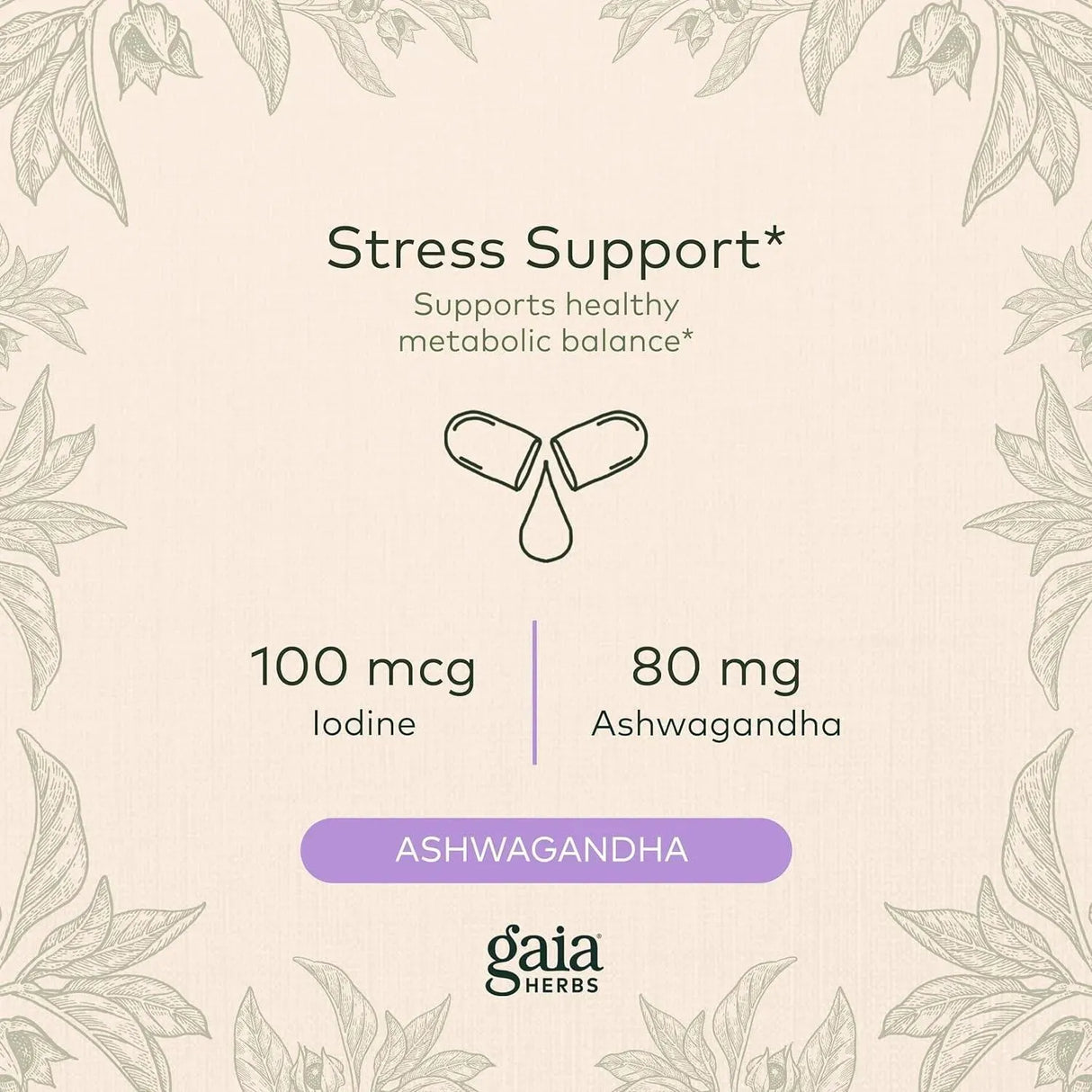 GAIA HERBS - Gaia Herbs Thyroid Support 60 Capsulas - The Red Vitamin MX - Suplementos Alimenticios - {{ shop.shopifyCountryName }}