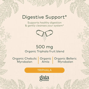 GAIA HERBS - Gaia Herbs Triphala Fruit Supports Digestive Health 60 Capsulas - The Red Vitamin MX - Suplementos Alimenticios - {{ shop.shopifyCountryName }}