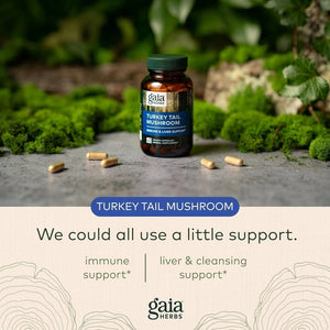 GAIA HERBS - Gaia Herbs Turkey Tail Mushroom 120 Capsulas - The Red Vitamin MX - Suplementos Alimenticios - {{ shop.shopifyCountryName }}