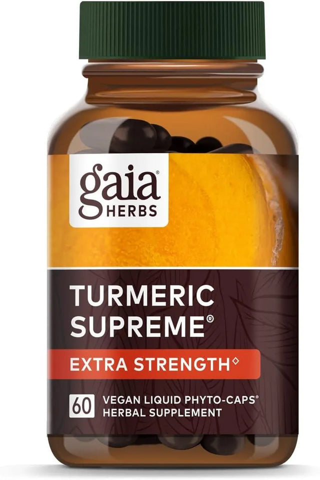 GAIA HERBS - Gaia Herbs Turmeric Supreme Extra Strength 60 Capsulas - The Red Vitamin MX - Suplementos Alimenticios - {{ shop.shopifyCountryName }}