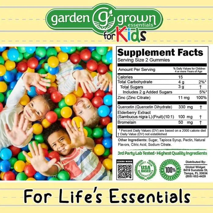 GARDEN GROWN - Garden Grown Essentials Quercetin Gummies for Kids 60 Gomitas - The Red Vitamin MX - Suplementos Alimenticios - {{ shop.shopifyCountryName }}