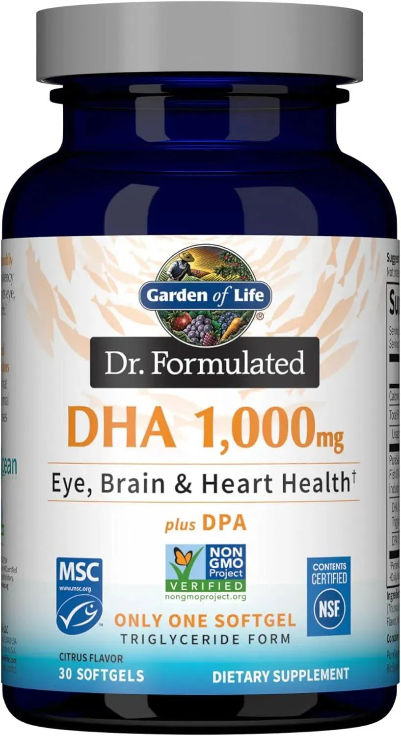 GARDEN OF LIFE - Garden of Life Dr. Formulated Once Daily DHA 1000Mg. 30 Capsulas Blandas - The Red Vitamin MX - Suplementos Alimenticios - {{ shop.shopifyCountryName }}