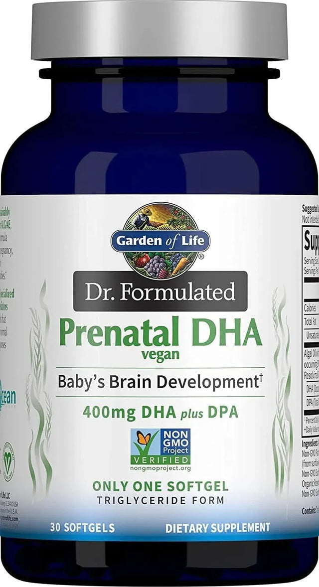 GARDEN OF LIFE - Garden of Life Dr. Formulated Prenatal Vegan DHA 30 Capsulas Blandas - The Red Vitamin MX - Suplementos Alimenticios - {{ shop.shopifyCountryName }}