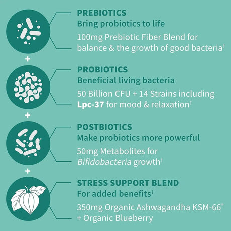 GARDEN OF LIFE - Garden of Life Dr Formulated Probiotics Calm Daily 3-in-1 30 Capsulas - The Red Vitamin MX - Suplementos Alimenticios - {{ shop.shopifyCountryName }}