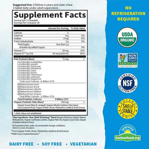 GARDEN OF LIFE - Garden of Life Dr. Formulated Probiotics Organic Kids+ 30 Tabletas Masticables - The Red Vitamin MX - Suplementos Alimenticios - {{ shop.shopifyCountryName }}