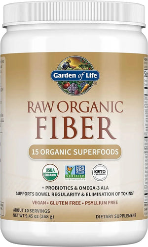 GARDEN OF LIFE - Garden of Life Fiber Supplement Raw Organic Fiber Powder 268Gr. - The Red Vitamin MX - Suplementos Alimenticios - {{ shop.shopifyCountryName }}