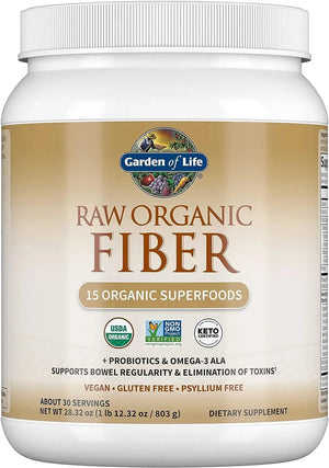 GARDEN OF LIFE - Garden of Life Fiber Supplement Raw Organic Fiber Powder 803Gr. - The Red Vitamin MX - Suplementos Alimenticios - {{ shop.shopifyCountryName }}