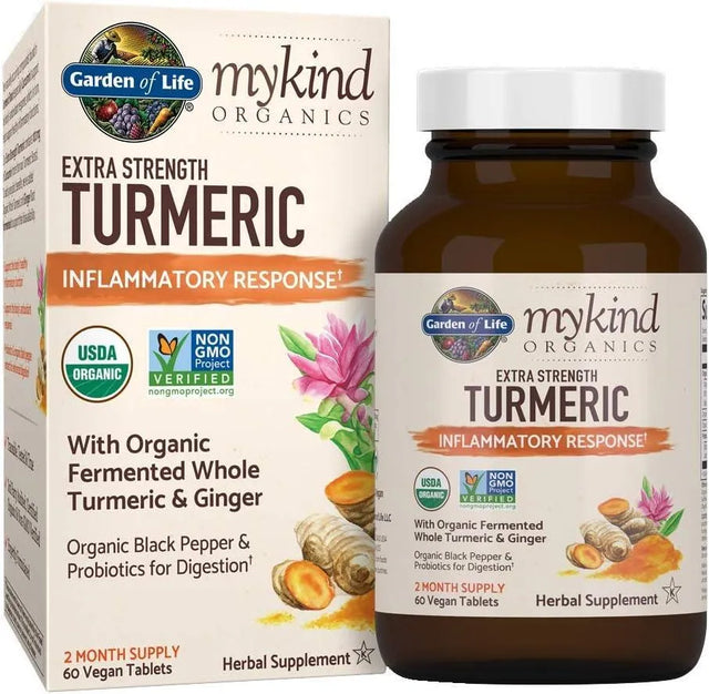 GARDEN OF LIFE - Garden of Life mykind Organics Extra Strength Turmeric 60 Tabletas - The Red Vitamin MX - Suplementos Alimenticios - {{ shop.shopifyCountryName }}