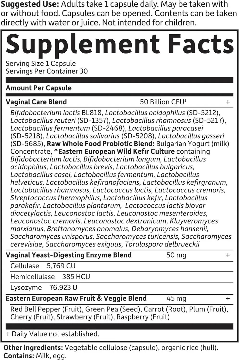 GARDEN OF LIFE - Garden of Life RAW Probiotics Vaginal Care Shelf Stable 30 Capsulas - The Red Vitamin MX - Suplementos Alimenticios - {{ shop.shopifyCountryName }}