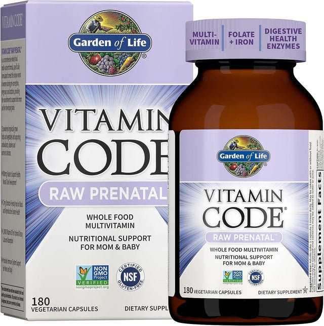 GARDEN OF LIFE - Garden of Life Vitamin Code Raw Prenatal Multivitamin 180 Capsulas - The Red Vitamin MX - Suplementos Alimenticios - {{ shop.shopifyCountryName }}