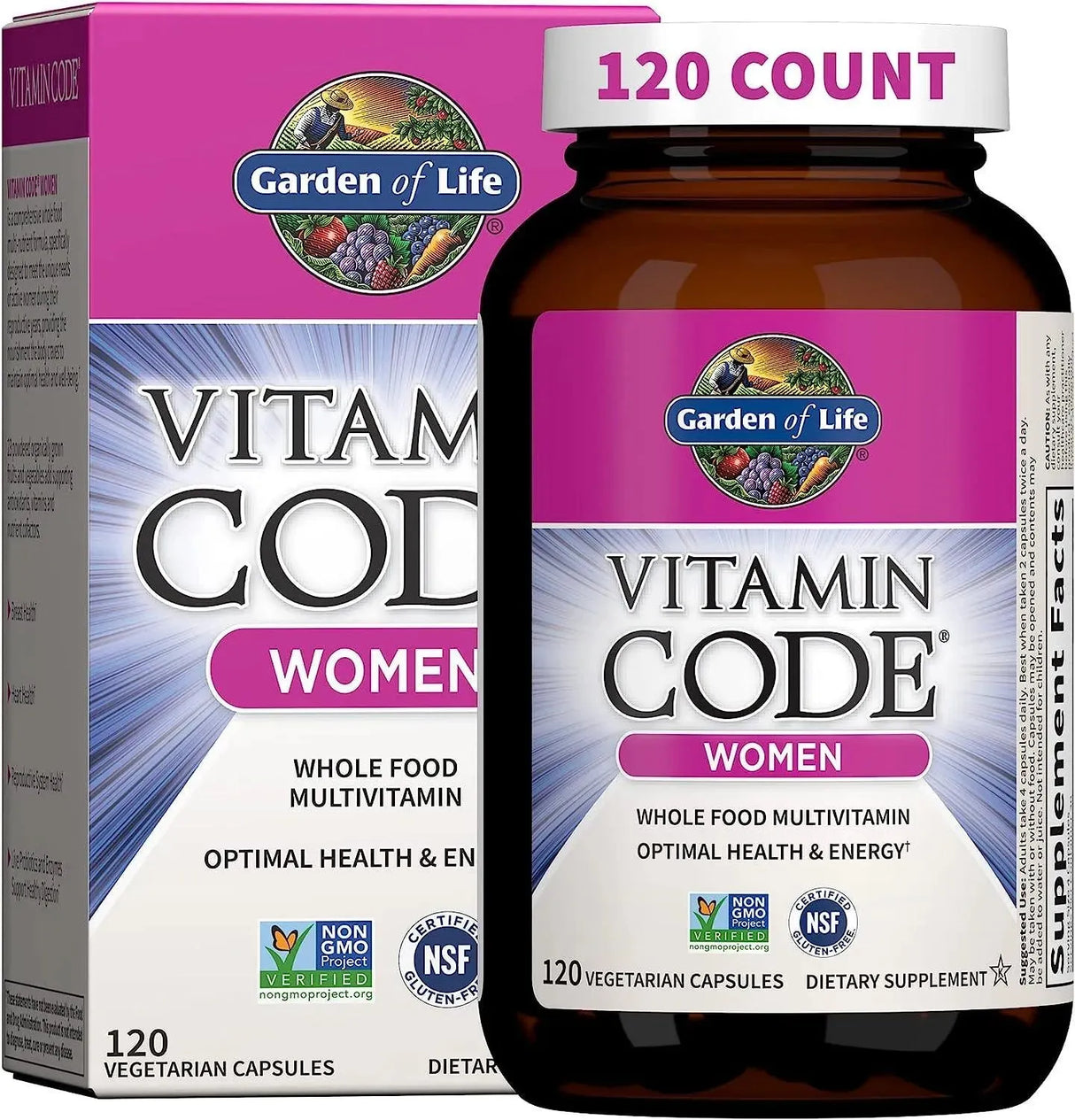 GARDEN OF LIFE - Garden of Life Vitamin Code Women's 120 Capsulas - The Red Vitamin MX - Suplementos Alimenticios - {{ shop.shopifyCountryName }}