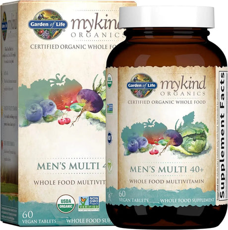 GARDEN OF LIFE - Garden of Life Whole Food Multivitamin for Men 40+ 60 Tabletas - The Red Vitamin MX - Suplementos Alimenticios - {{ shop.shopifyCountryName }}